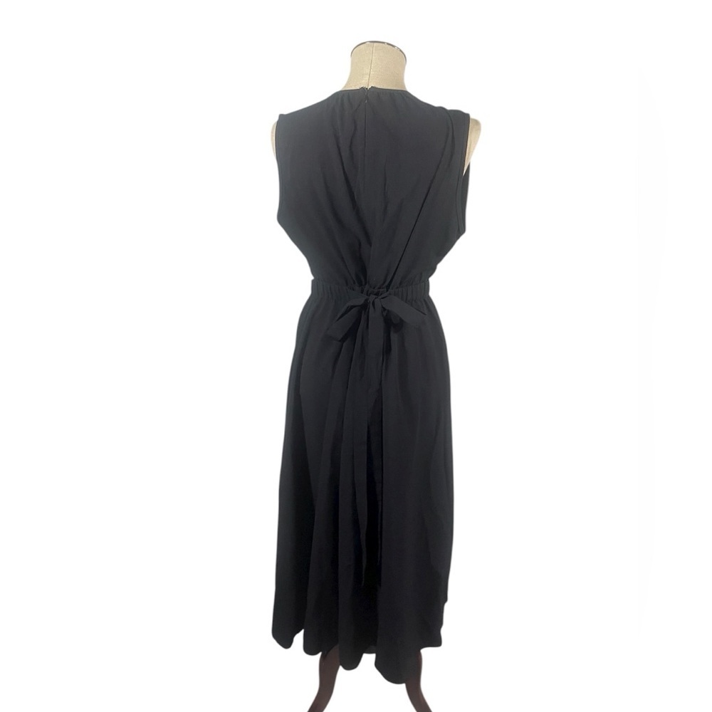 Cider Cut Out Ruched Black Midi Dress Size XL - Picture 4 of 11